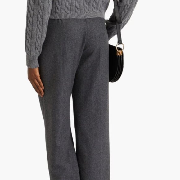 Maje Wool Blend Straight Leg  Pants - Picture 3 of 12